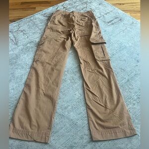 Abercrombie cargo pants in camel
